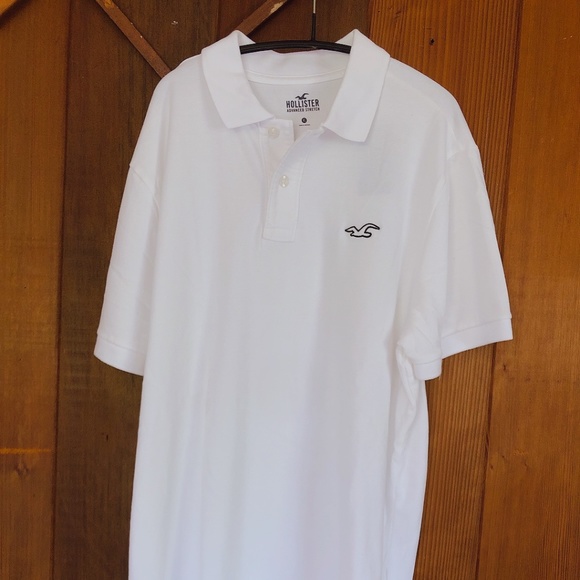 【2 pcs set black / white 】Hollister Advanced Stretc Mens polos XL - Picture 2 of 6